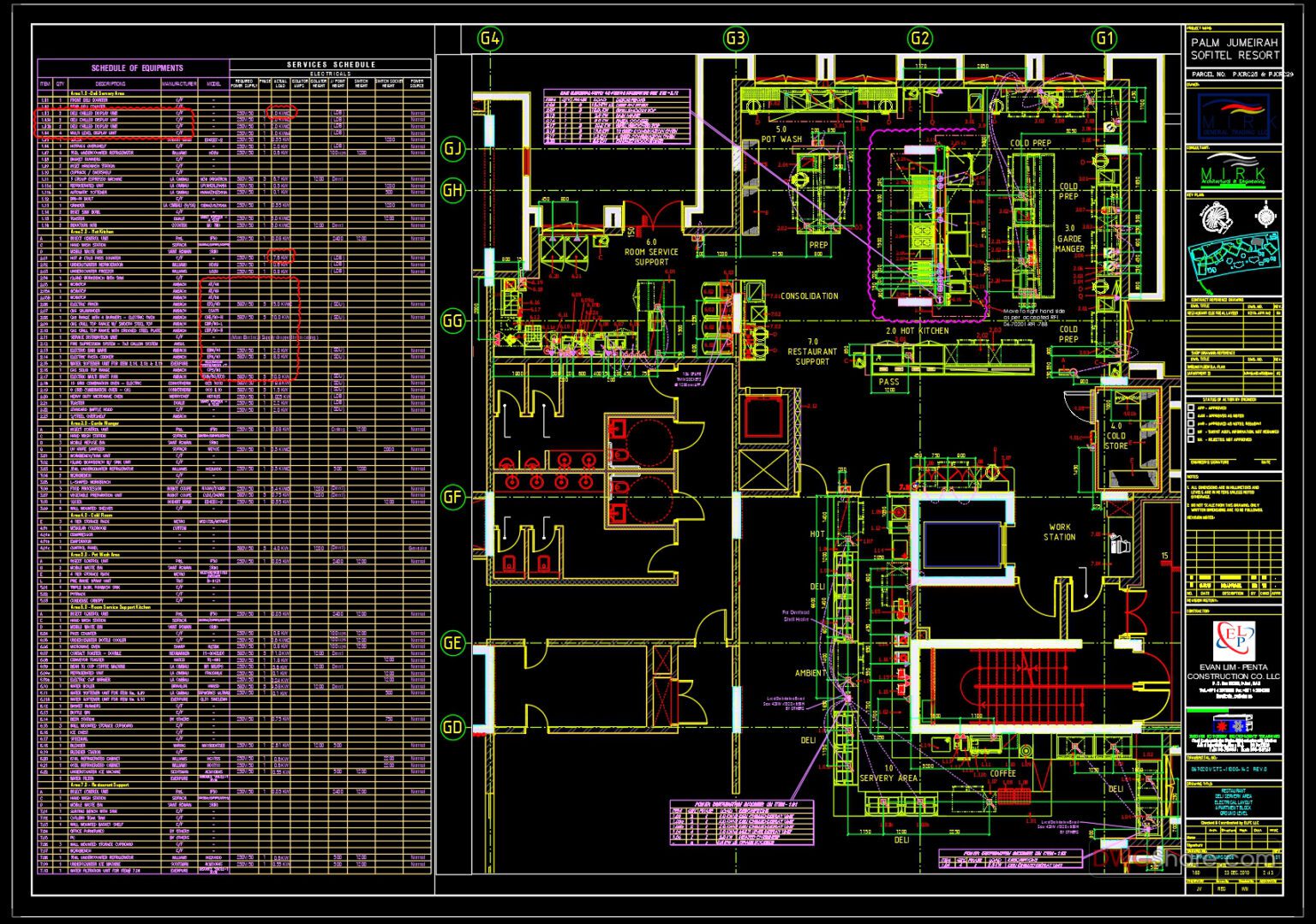 Restaurant Local Distribution Layout AutoCAD File DWG
