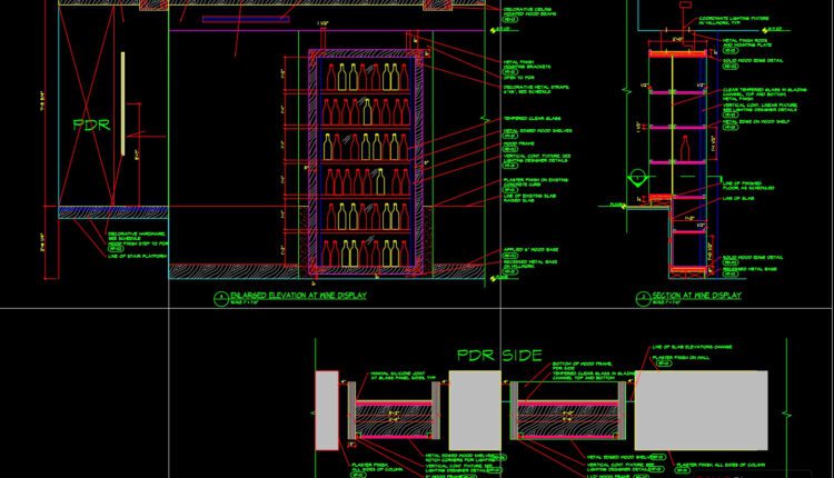 Restaurant Millwork Details AutoCAD File DWG