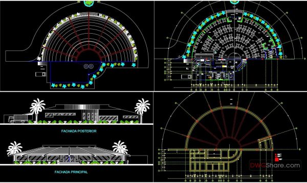 4 years ago
                

                
             2,460Restaurant Plan and Elevation with Hydraulic Details AutoCAD File DWG