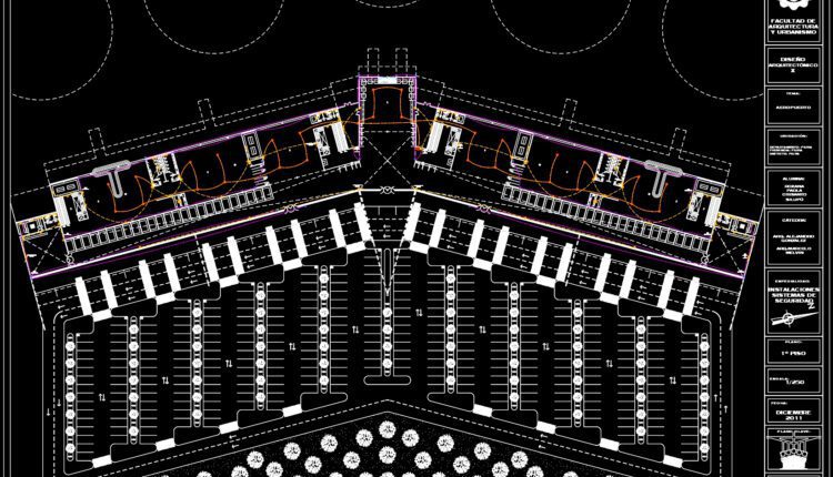 Terminal Aeroportuario, Piura Autocad DWG File