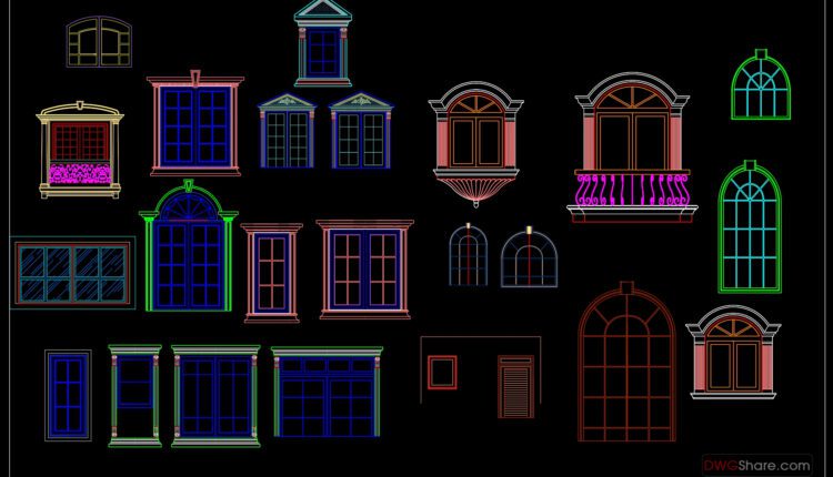 119.Cad classical elements cad blocks free dwg