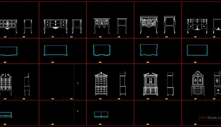 143.Furniture Cad Blocks free download - Free Cad Blocks, download DWG ...