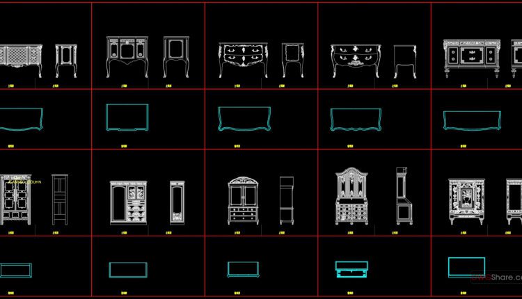 145.Furniture Cad Blocks free download