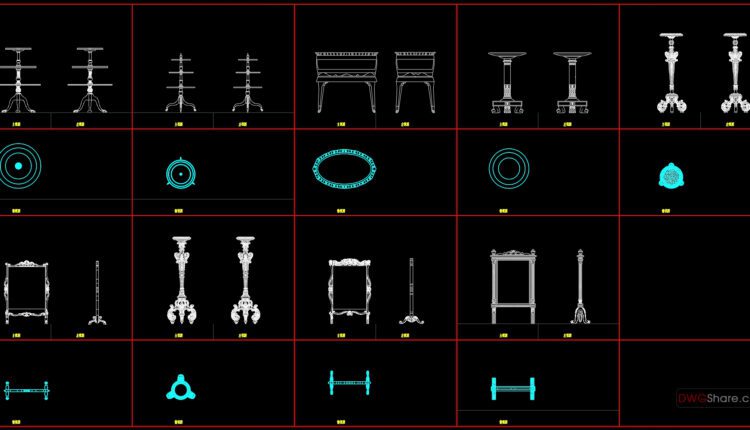 151.Furniture Cad Blocks free download