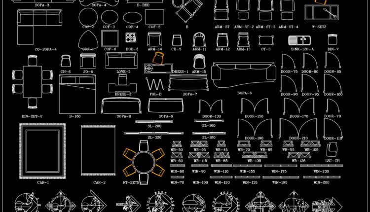160.Furniture Cad Blocks free download