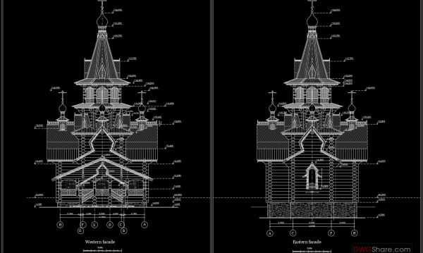 18.Stave Church Detail Drawing Free Download