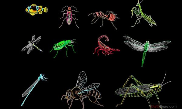 19.Animals CAD Blocks