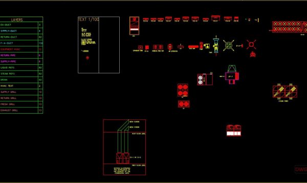 42.HVAC AutoCAD Blocks free download