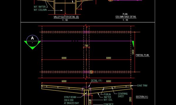 4 years ago
                

                
             3,92344.Steel Car Parking Shade Structure Details CAD