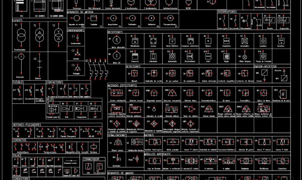 44.Symbols For Electrical Circuits Autocad Dwg