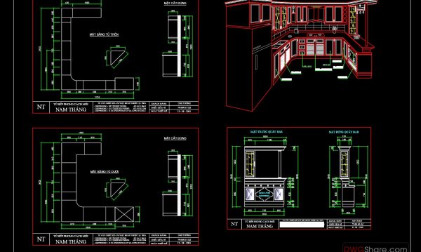4 years ago
                

                
             1,28067.Traditional kitchen cupboard, kitchen cabinets autocad drawing