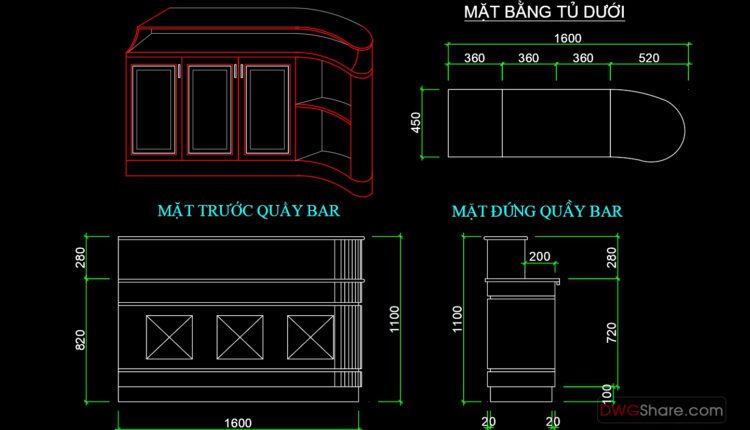 70.Traditional kitchen cupboard, kitchen cabinets autocad drawing