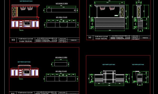 4 years ago
                

                
             1,45672.Traditional kitchen cupboard, kitchen cabinets autocad drawing