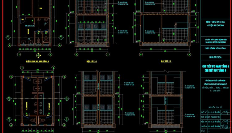 73.WC Layout Plan and elevations details AutoCAD drawing download