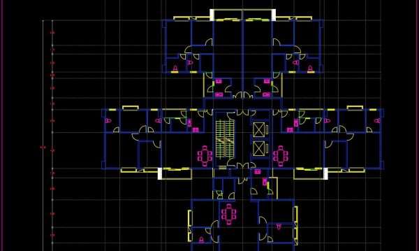 86.Apartment Plans AutoCAD File Free Download