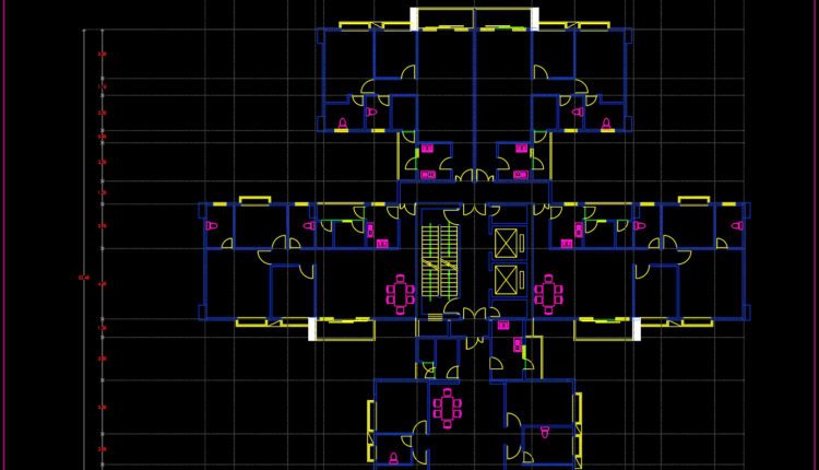 86.Apartment Plans AutoCAD File Free Download