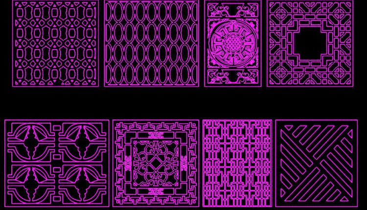96.Decorative pattern free download - Free Cad Blocks, download DWG ...