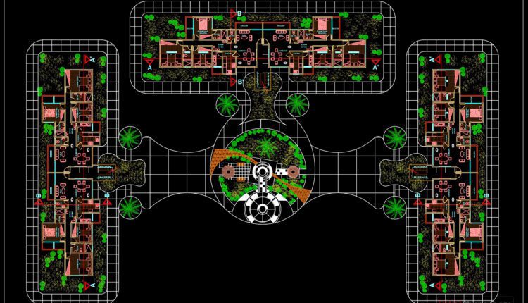 Apartment Building AutoCAD File Free Download (1)