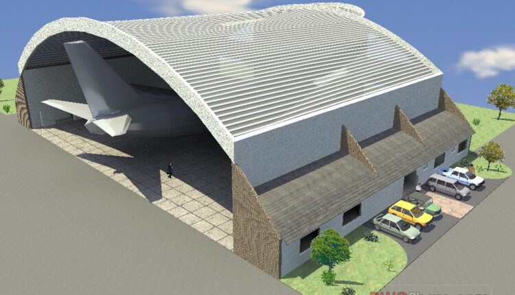 Hangar tipico free Autocad File DWG (8)