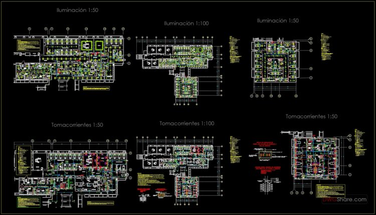 Hospital Electrical Autocad Project Free Download (1)