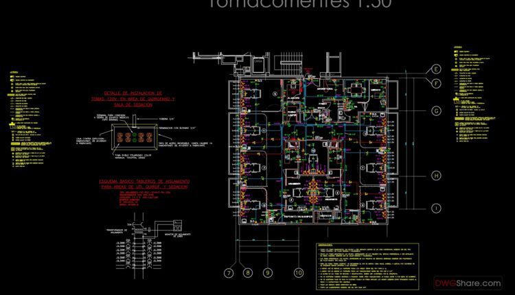 Hospital Electrical Autocad Project Free Download (5)