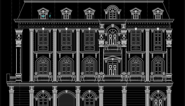 House Faces Details AutoCAD File Free Download