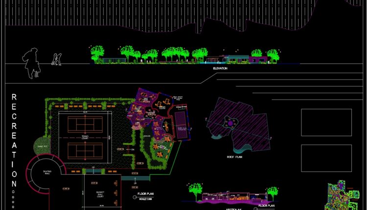 Resort ‘healthmate’ at yellagiri Autocad File DWG