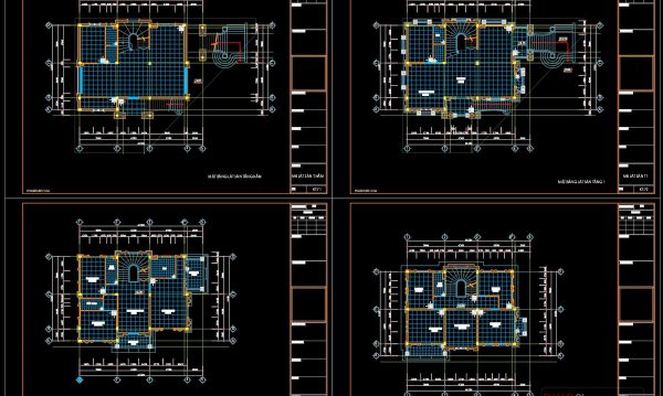 101.Autocad House Plan Free DWG Drawing Download 11x16m