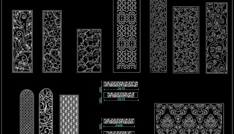 103.Decorative pattern free download - Free Cad Blocks, download DWG ...