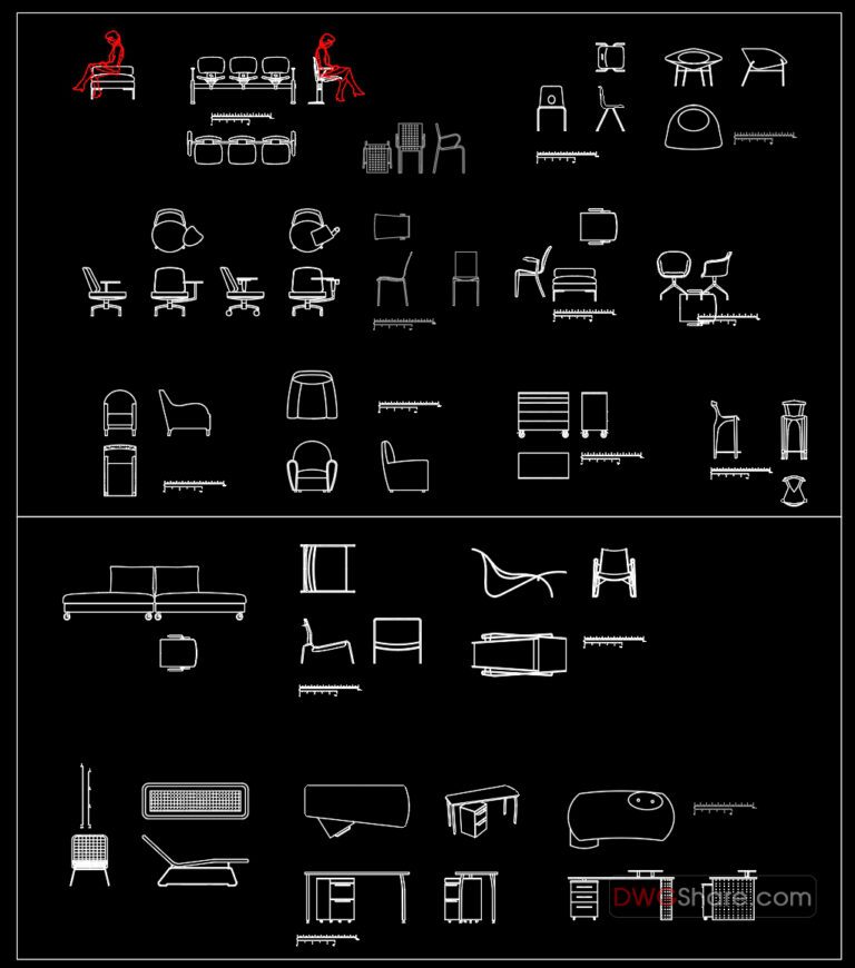 165.Furniture Cad Blocks free download
