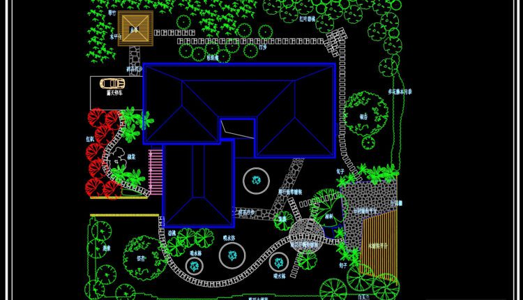 2-Story Classic Villa Plans Details AutoCAD File 23×31.6m
