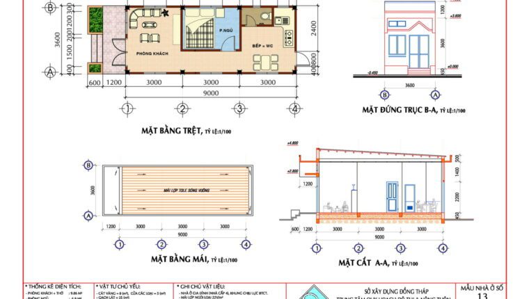 21 models of one-storey houses Free Download