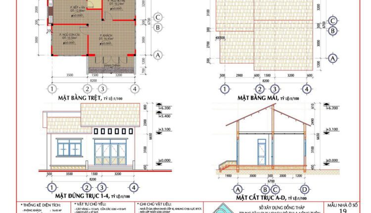 21 models of one-storey houses Free Download