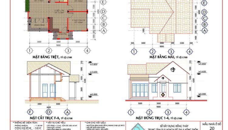 21 models of one-storey houses Free Download