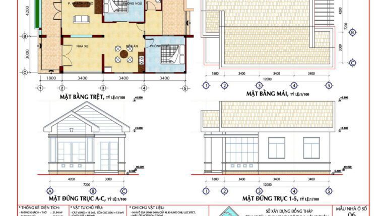 21 models of one-storey houses Free Download