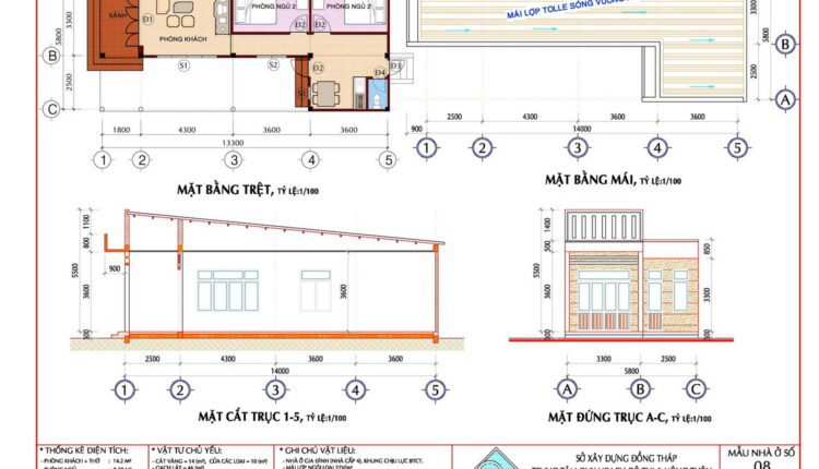 21 models of one-storey houses Free Download