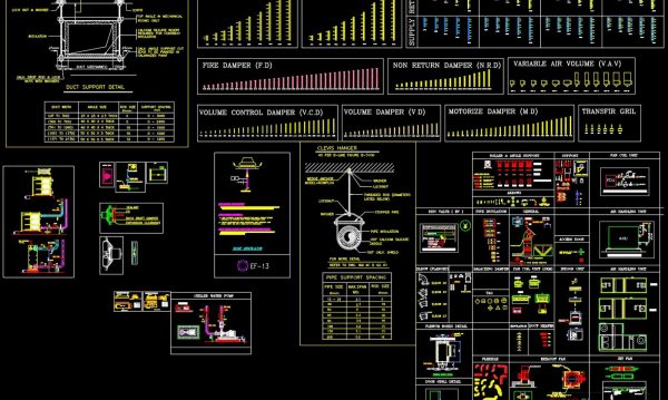 44.Download Free AutoCAD Blocks for HVAC BLOOK