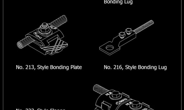 54.Typical Bonding Lugs and Plates Details AutoCAD File Free Download