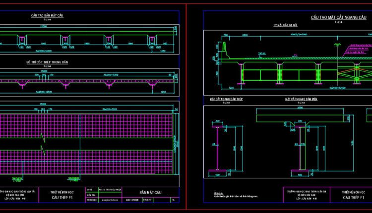 58.Details Of Metal Beam Bridge DWG Detail for AutoCAD