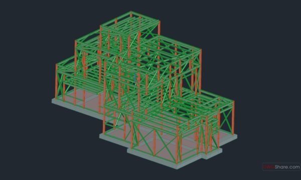 4 years ago
                

                
             1,37259.Free Download of Factory Steel Structure 3D Autocad Drawing DWG