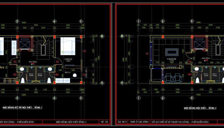 7-Story House a Complete Project AutoCAD File 6x10m