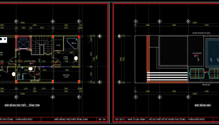 7-Story House a Complete Project AutoCAD File 6x10m
