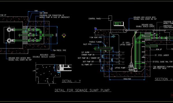 4 years ago
                

                
             6,42681.Free Download of Sewage Sump Pump Section Details CAD Drawing DWG