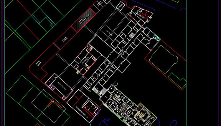 82.Autocad Drawing Of Municipality Site Plan For Free Download