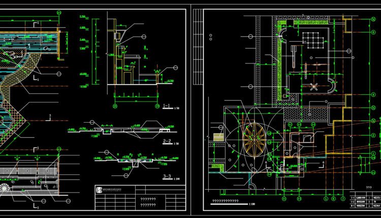 88.Free Download of Urban landscaping Detail Autocad Drawing DWG
