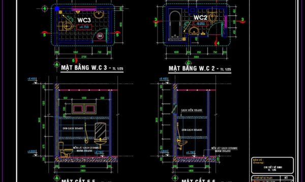 4 years ago
                

                
             1,35790.WC Layout Plan and elevations details AutoCAD drawing download