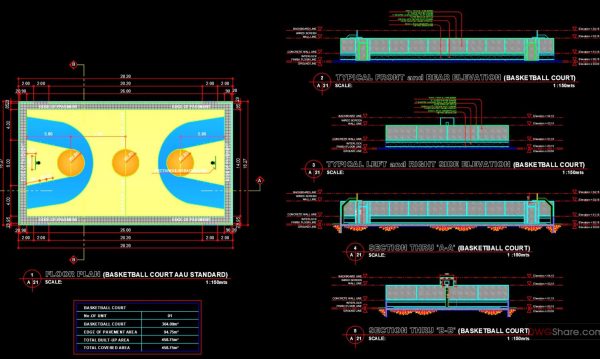 4 years ago
                

                
             6,871Autocad drawings of Basketball Court For Free Download