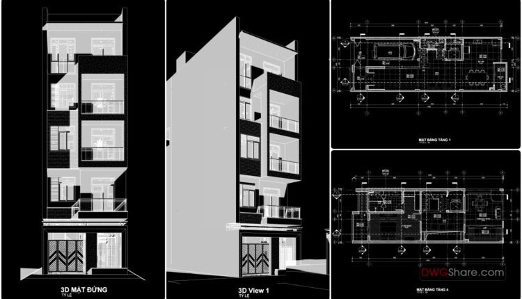 Modern 5-Story House Project PDF File Free Download
