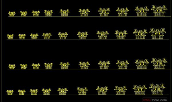 135.Neoclassical Style Decor CAD Design Elements