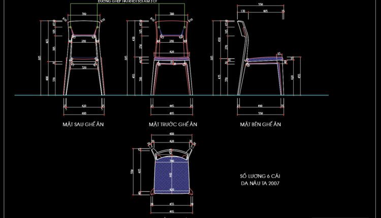 189.Walnut Chairs Cad Blocks free download